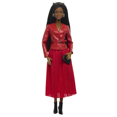 BARBIE SIGNATURE SAPTAMANA MODEI LA MILANO PAPUSA BARBIE TINUTA ROSIE [3]