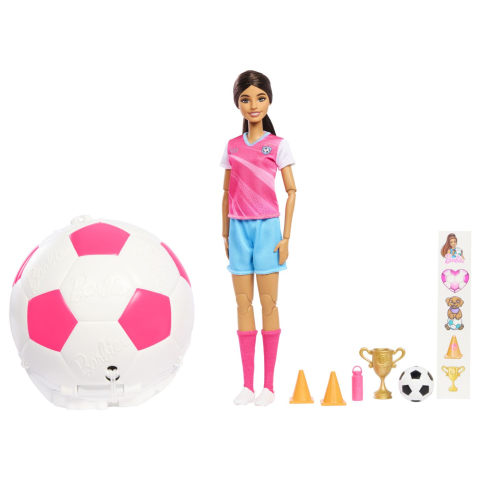 BARBIE TEAM ROTESTE SI DEZVALUIE PAPUSA BARBIE JUCATOARE DE FOTBAL [4]