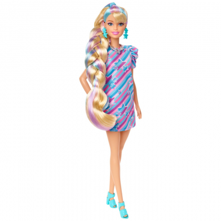 Barbie Totally Hair Papusa Barbie Blonda  [6]