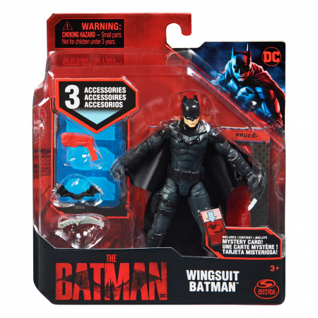 Figurine cu eroi si personaje - Figurină Batman în Costum cu Aripi 10cm 