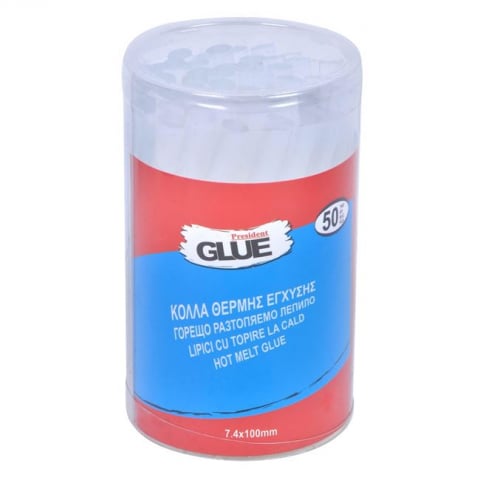 Baton silicon lipire la cald,7.4mmx10cm,50 bucati/set,transparent