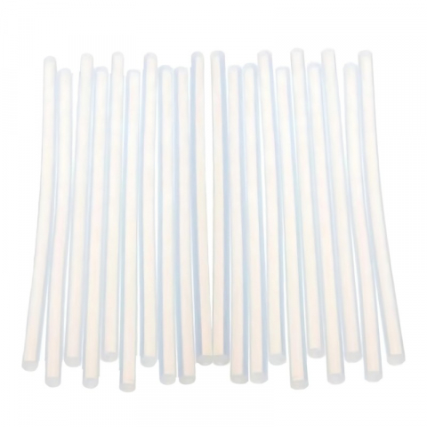 Accesorii art&craft - Baton silicon,lipire la cald,7mmx20cm,20 bucati/set,alb transparent
