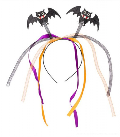 Articole Halloween - Bentita cu panglica si urechi liliac 3D