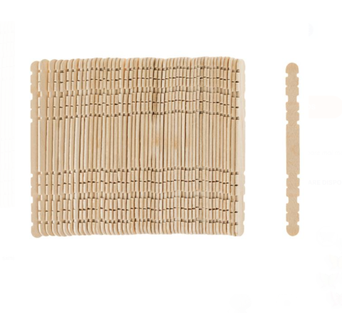 Materiale și accesorii craft - Betisoare interconectabile pentru activitati de lucru manual, natur, 11x1 cm, set 50 bucati