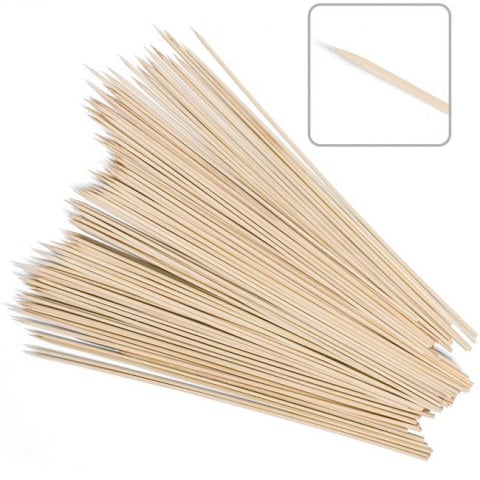 Sport & Activitati in aer liber - Betisoare pentru frigarui,lemn,300 mm -set 100 buc