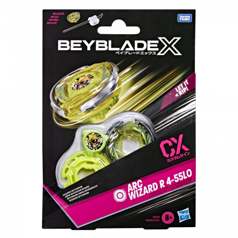 Figurine cu eroi si personaje - BEYBLADE X LET IT RIP SET LANSATOR SI ROATA ARC WIZARD R 4-55L0
