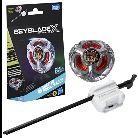BEYBLADE X LET IT RIP SET LANSATOR SI ROATA SHATTER HORUS 9-65GB [4]