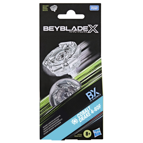 Figurine cu eroi si personaje - BEYBLADE X LET IT RIP SPIRALA COBALT DRAKE 4-60F
