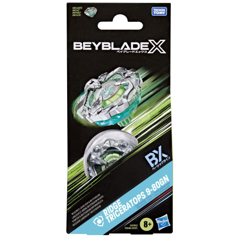 Vehicule și mașinuțe - BEYBLADE X LET IT RIP SPIRALA RIDGE TRICERATOPS 9-80GN