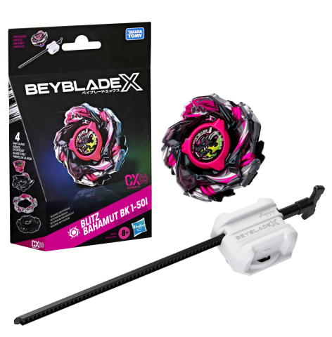 BEYBLADE X SET LANSATOR SI ROATA BLITZ BAHAMUT BK 1-50I [4]