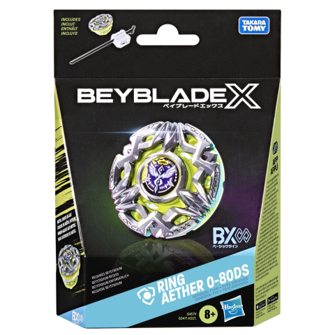 Figurine cu eroi si personaje - BEYBLADE X SET LANSATOR SI ROATA RING AETHER 0-80DS