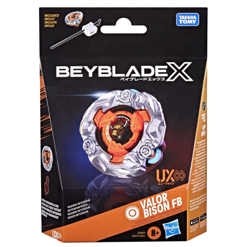 Jocuri si articole copii - BEYBLADE X SET LANSATOR SI ROATA VALOR BISON FB