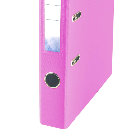 Bibliorafturi - Biblioraft plastifiat PP 50 mm fucsia pentru documente A4