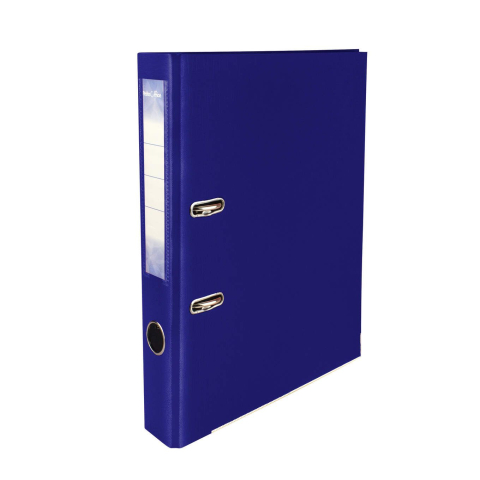 Bibliorafturi - Biblioraft plastifiat PP 50 mm navy blue pentru documente A4