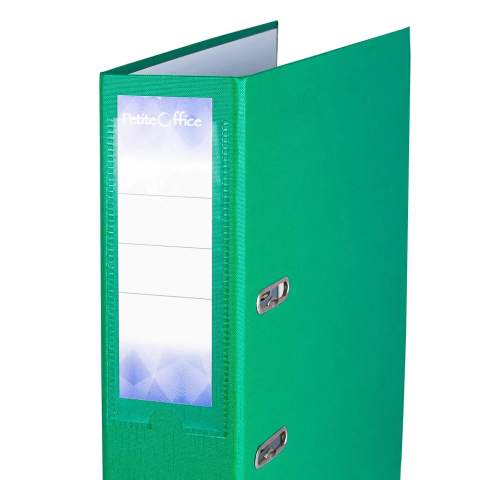 Biblioraft plastifiat PP 75mm green  – biblioraft A4 pentru arhivare documente [1]