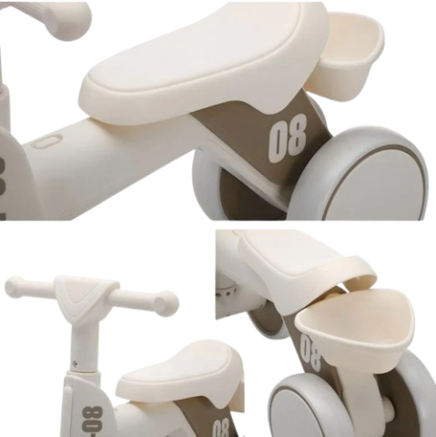 Bicicleta de echilibru pentru copii cu 4 roti, sunet si lumini, 18-36 luni [5]
