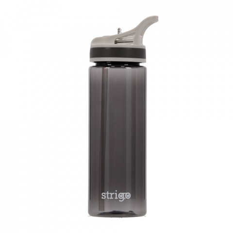 Bidoane si Sticle de apa - Bidon Strigo cu Pai, Gri, 600 ml
