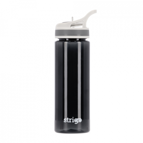 Bidoane si Sticle de apa - Bidon Strigo cu Pai, Negru, 600 ml
