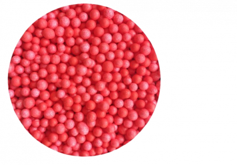 Produse art & craft-Lucru manual - Bile polistiren pentu activitati crafts, rosu,6-8mm,10 grame