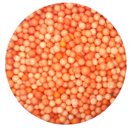 Produse art & craft-Lucru manual - Bilute polistiren pentu activitati crafts,portocaliu,6-8mm,10 grame