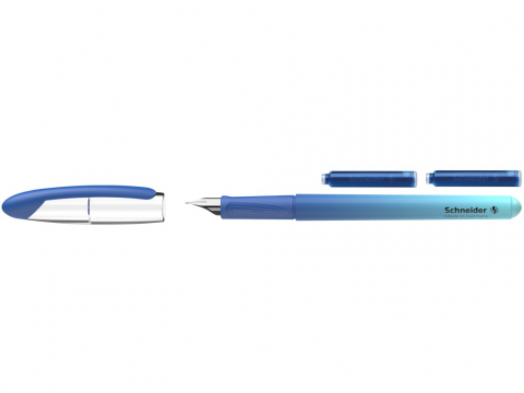 Blister Stilou Schneider Voyage cu 2 rezerve cerneala, blue [1]