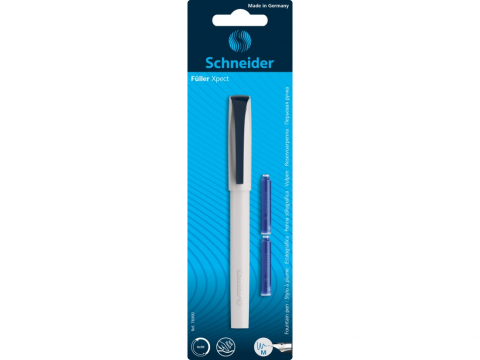 Stilouri - Blister Stilou Schneider Xpect/Vivaz + 2 patroane cerneala,crem