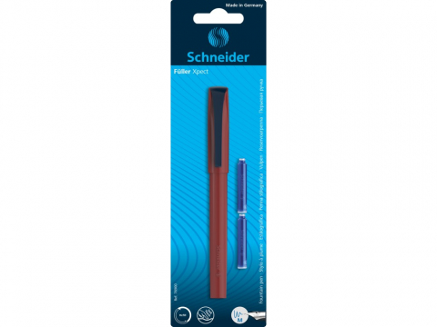 Stilouri - Blister Stilou Schneider Xpect/Vivaz + 2 patroane cerneala,visiniu