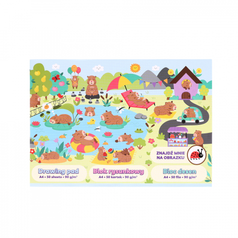 Articole scolare - Bloc de desen Strigo A4, 50 file, 90g/mp