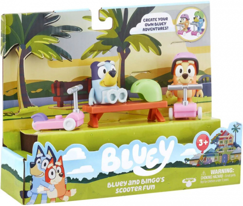 Figurine cu eroi si personaje - BLUEY DISTRACTIA CU SCUTERE