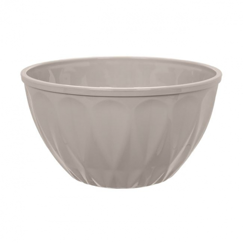 Boluri - Bol pentru servire model reliefat ,plastic,bej,2000 ml