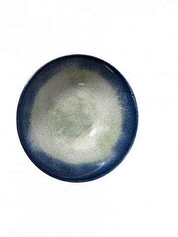 Bol pentru supa si ciorba, ceramica, albastru, model Lago,16 cm [2]