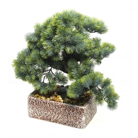 Bonsai pin decorativ artificial in ghiveci ceramica [1]