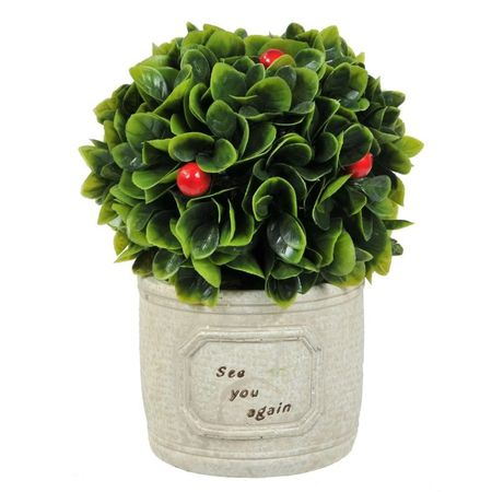 Decoratiuni - Bonsai artificial decorativ in ghiveci ceramic  19 cm