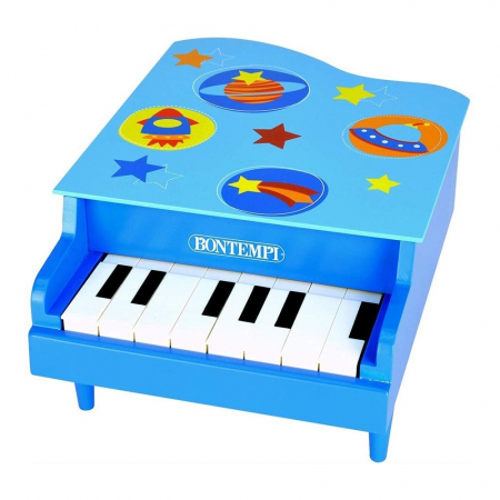 Bontempi Pian din Lemn cu 8 Clape Bleu  [1]