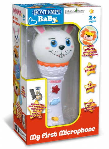 Jocuri si articole copii - BONTEMPI PRIMUL MEU MICROFON CU SUNETE SI LUMINI BABY