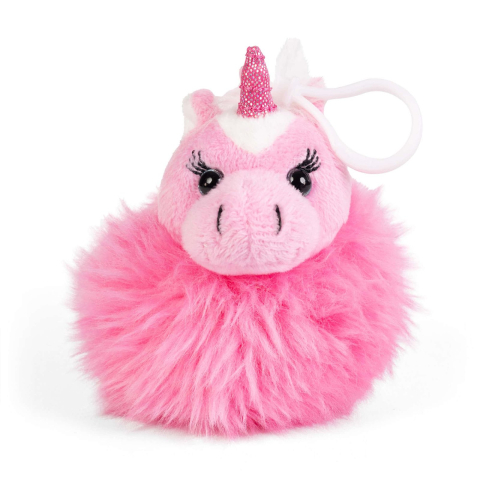 Breloc pufos Unicorni 11 cm – diverse culori [3]