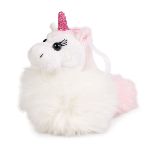 Breloc pufos Unicorni 11 cm – diverse culori [1]