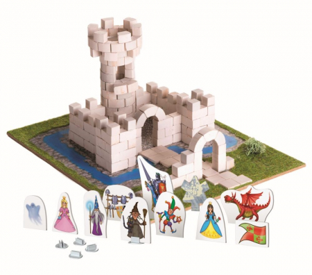 Seturi  de constructie - Brick trick castelul din caramidute ceramice