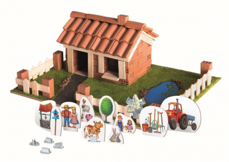 Seturi  de constructie - Brick trick casuta din caramidute ceramice