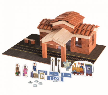 Seturi  de constructie - Brick trick gara din caramidute ceramice