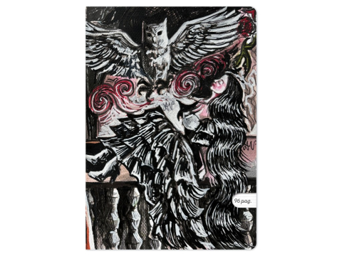 Caiete - Caiet A4 dictando,ilustratie Iubirea neinteleasa, 48 file, 80 g/mp