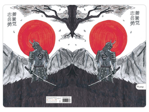 Caiet A4 dictando,ilustratie Linistea Samuraiului, 48 file, 80 g/mp [2]