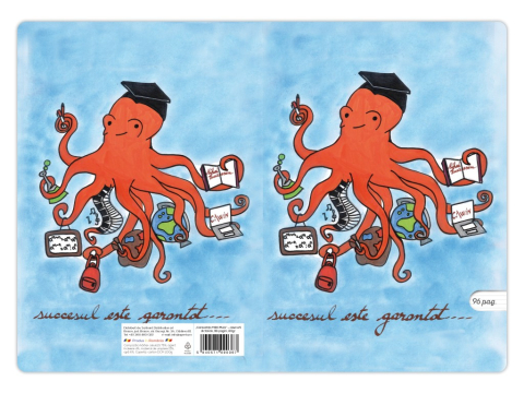 Caiet A5 dictando, ilustratie Caracatița MIRCMAG,48 file, 80g [2]