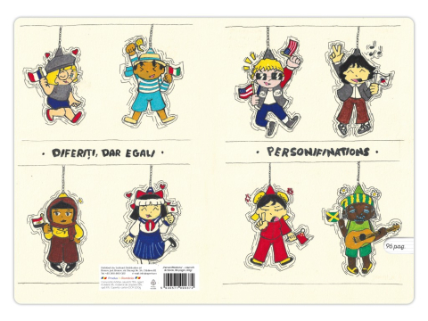 Caiet A5 dictando, ilustratie Personifi Nations,48 file, 80g [2]