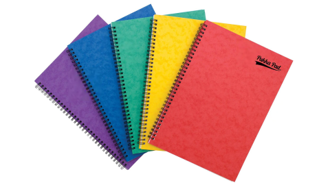 Papetarie & Birotica - Caiet Spirală Pukka Pad A4, 120 Pagini Matematică, Microperforații, 4 Perforații, Mix 5 Culori