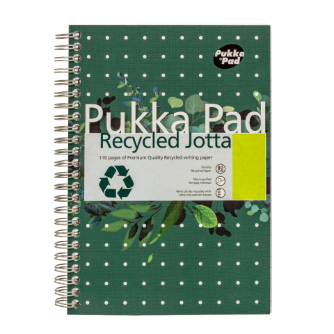 Papetarie & Birotica - Caiet cu Spirală Pukka Pad Jotta Recycled A5, 110 Pagini Dictando