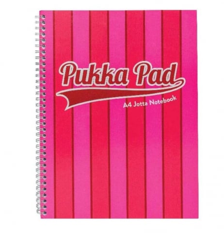 Papetarie & Birotica - Caiet cu Spirală Pukka Pad Vogue A4, 200 Pagini Dictando, Roz