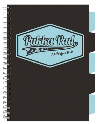 Papetarie & Birotica - Caiet cu Spirală și Separatoare Pukka Pad Project Book A4, Matematică, 200 Pagini, Hârtie 80g