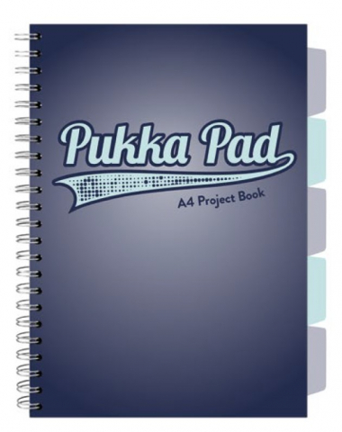Caiete - Caiet cu Spirală și Separatoare Pukka Pad Project Book A4, Matematică, 200 Pagini, Hârtie 80g