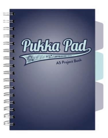 Caiete - Caiet cu Spirală și Separatoare Pukka Pad Project Book A5, Matematică, 200 Pagini, Hârtie 80g